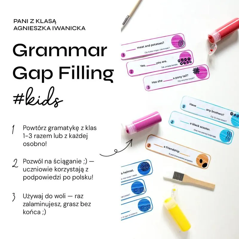 Zabawy i metody, które pomogą nauczyć dziecko gramatyki polskiej