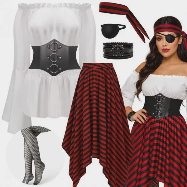 Zanurz się w świat piratów: jak łatwo stworzyć wymarzony strój piratki