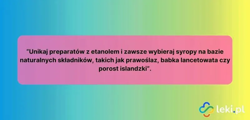 Bezpieczne syropy w ciąży