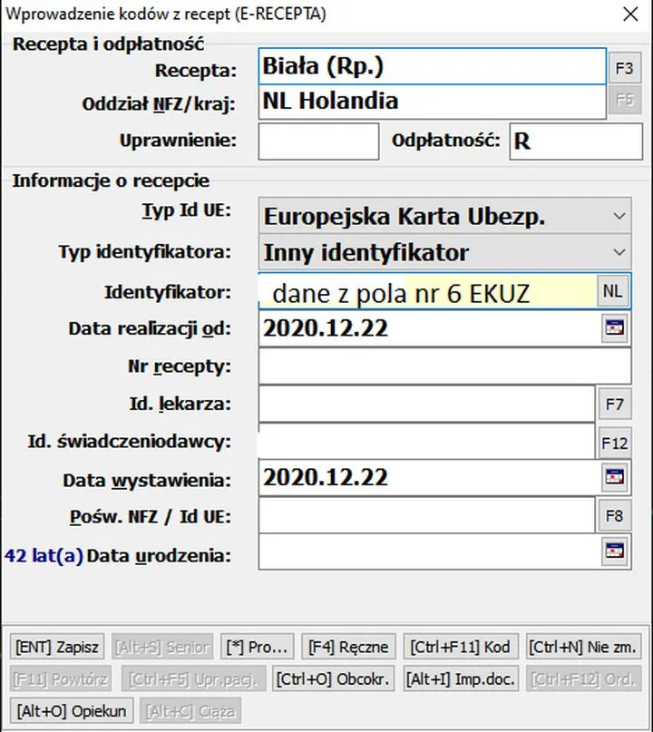 Dokumenty potrzebne do EKUZ