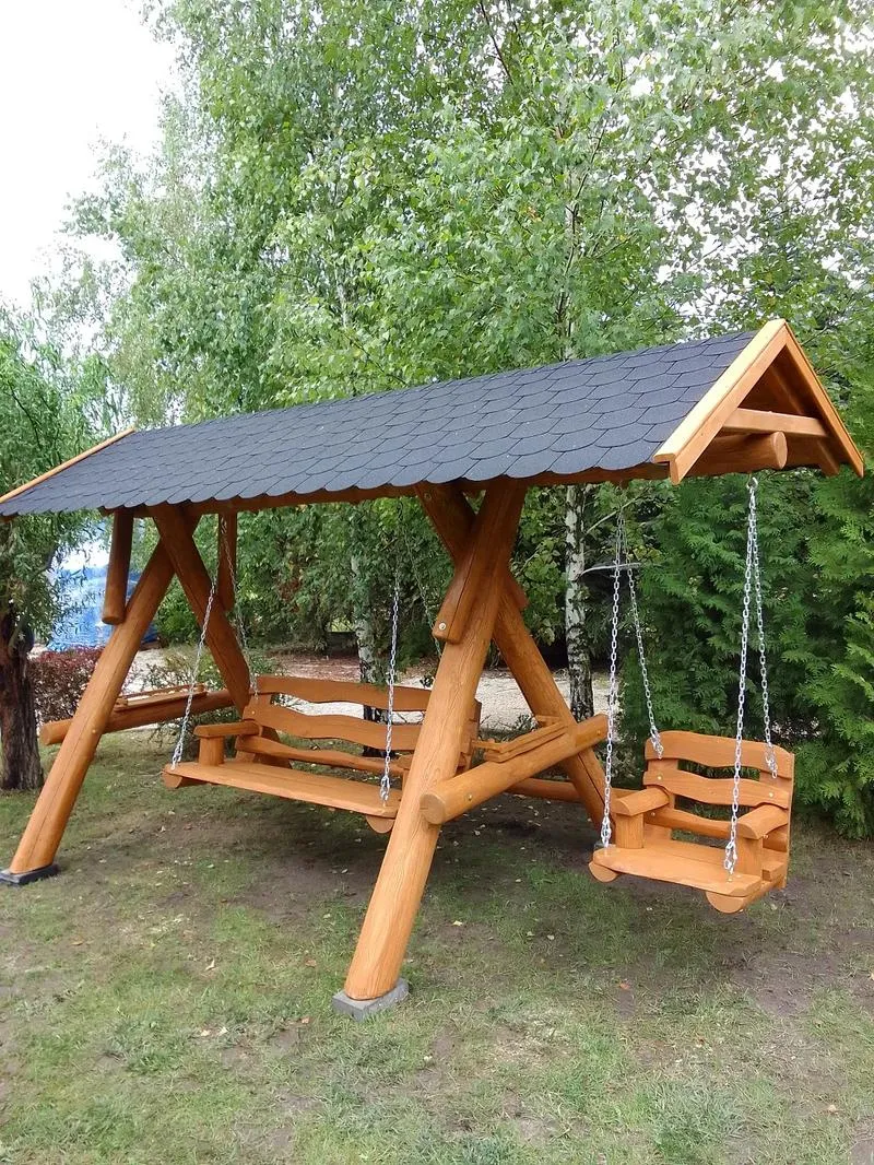 Montaż huśtawki drewnianej