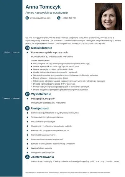 Obowiązki pomoc nauczyciela