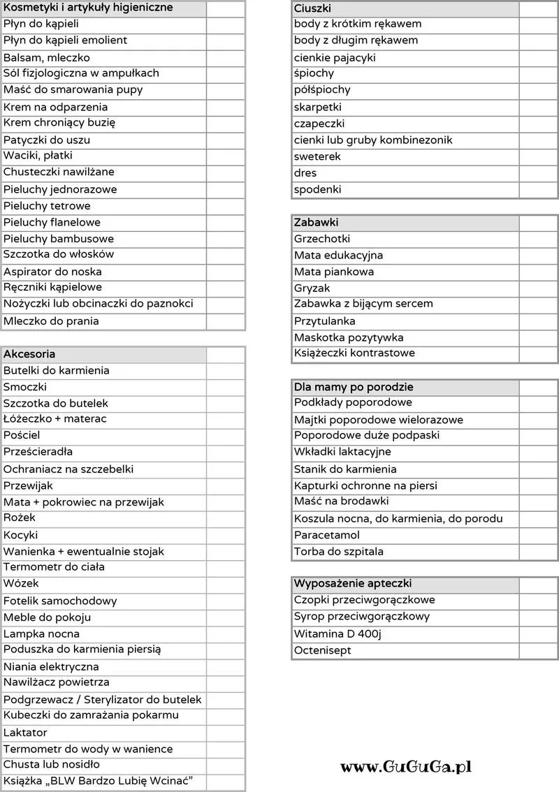 Przygotowanie do przedszkola