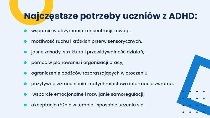 Wyzwania wychowawcze ADHD